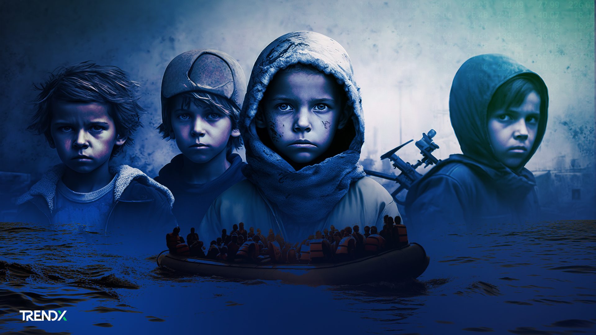 الأطفال المهاجرون على متن قوارب الخطر